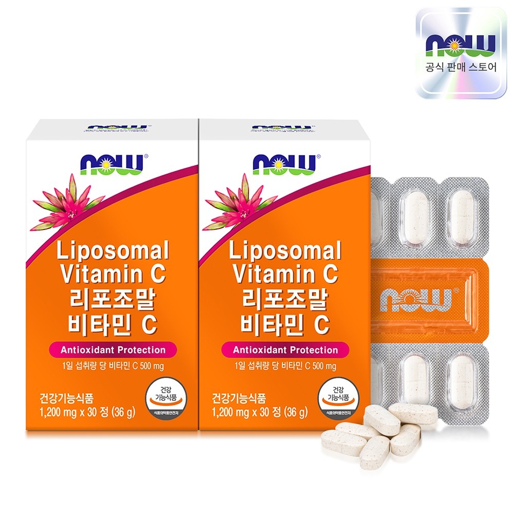 NOW Foods Liposomal Vitamin C, 30 sachets, 2 packs