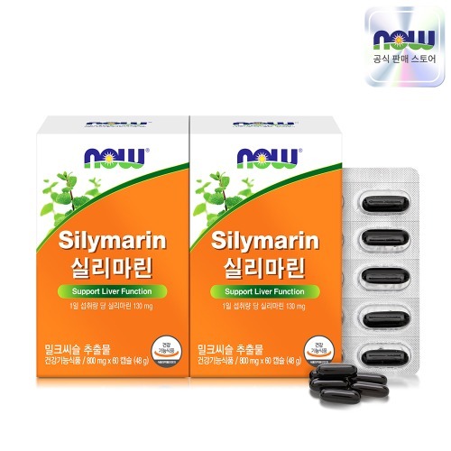 NOW Foods Silymarin, 130 mg, 60 Capsules
