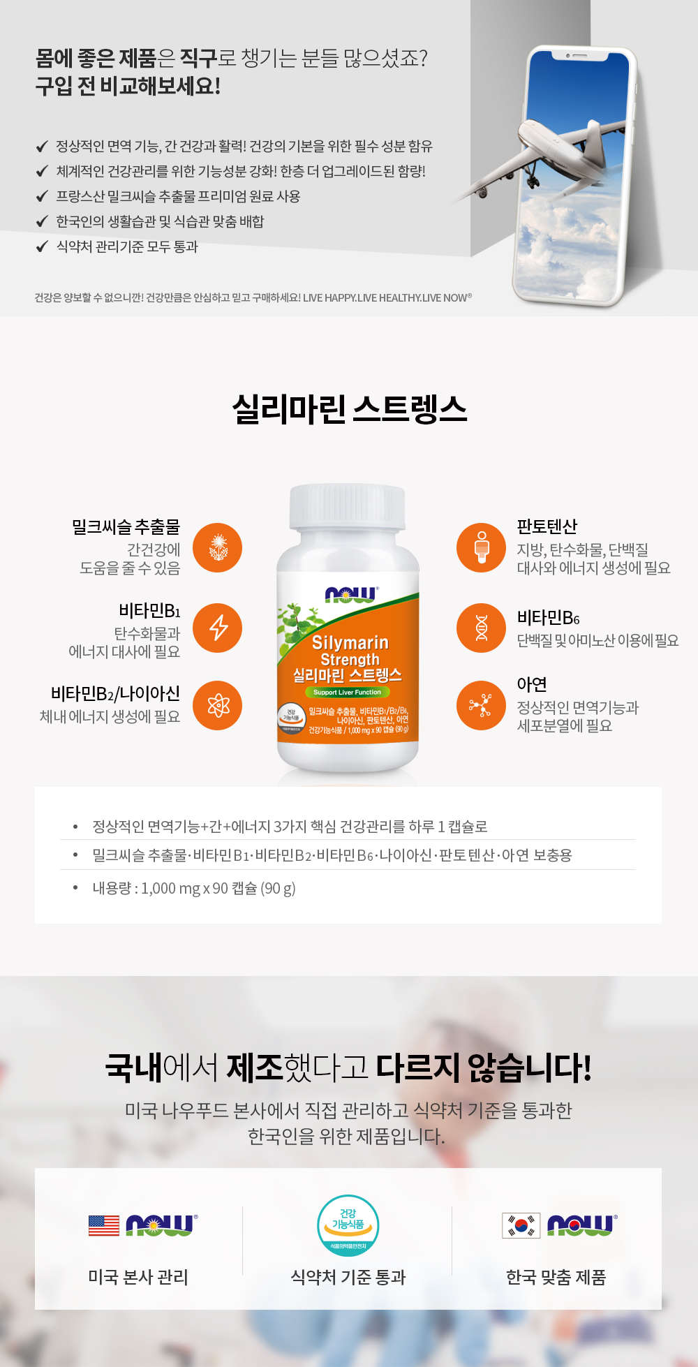 NOW Foods Silymarin Strength, 90 capsules, 3 packs