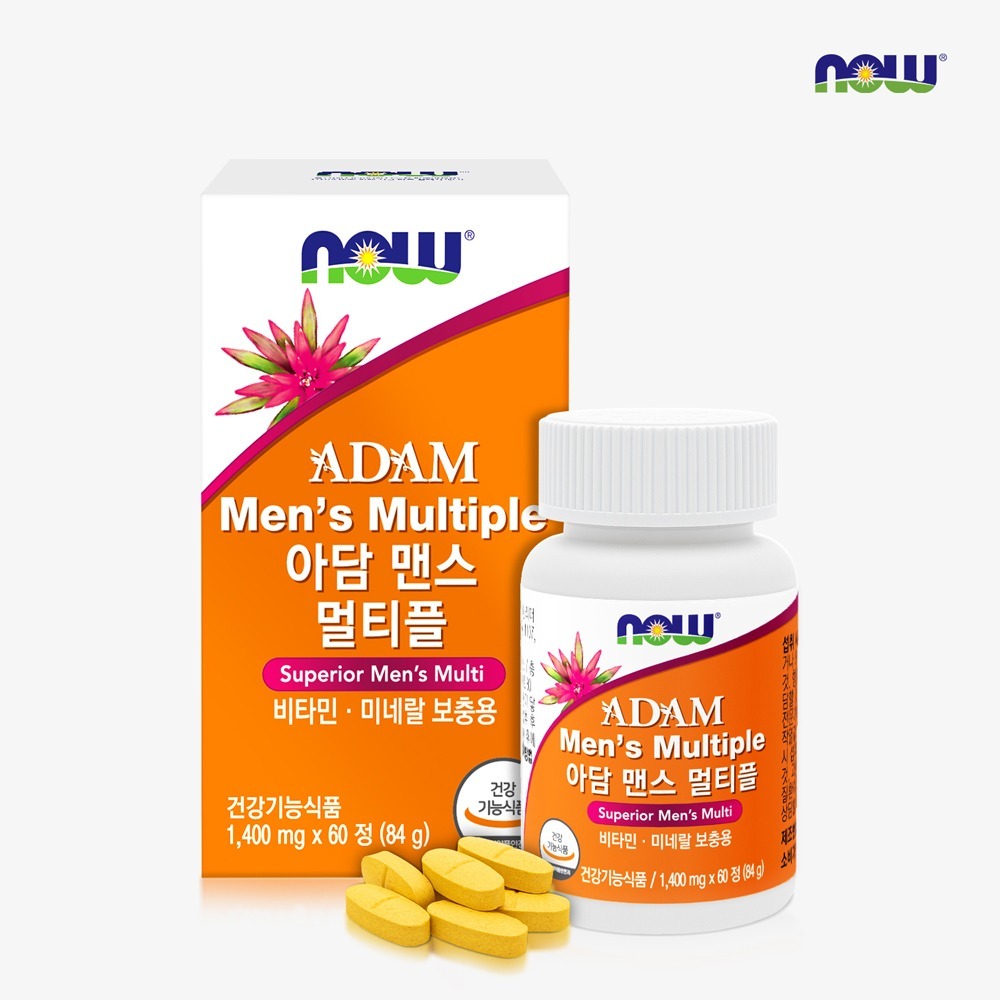 NOW Foods Adam Men's Multiple, 60 tablets, 1 pack