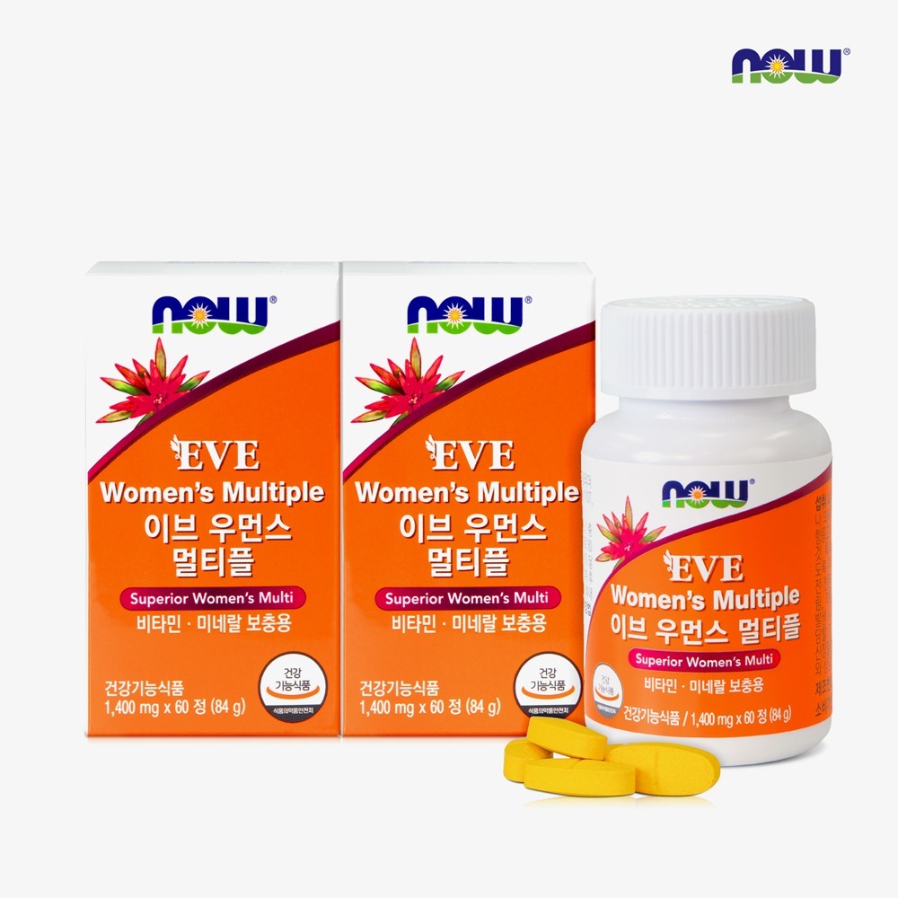 NOW Foods Eve Women's Multiple, 60 capsules, 2 packs