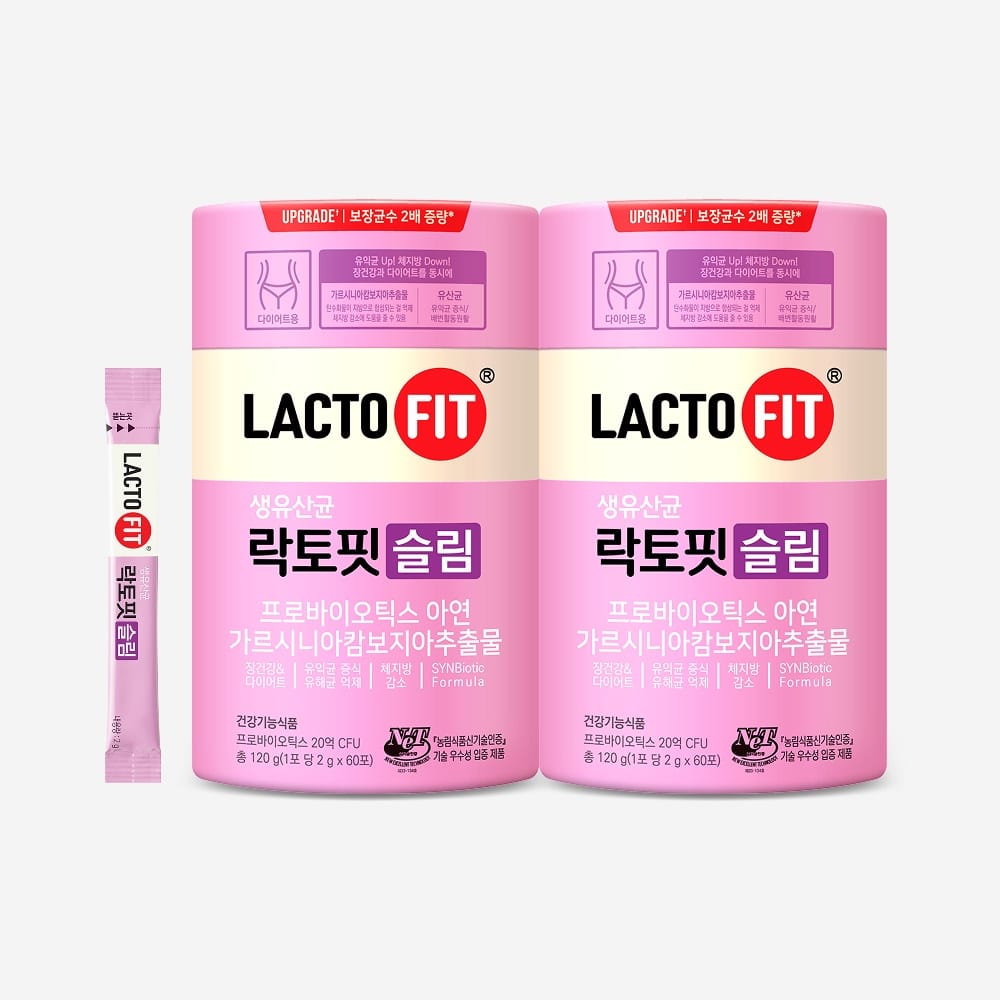 Lacto-Fit Slim Гарциния Цинк, 2 упаковки палочек (60 дней)