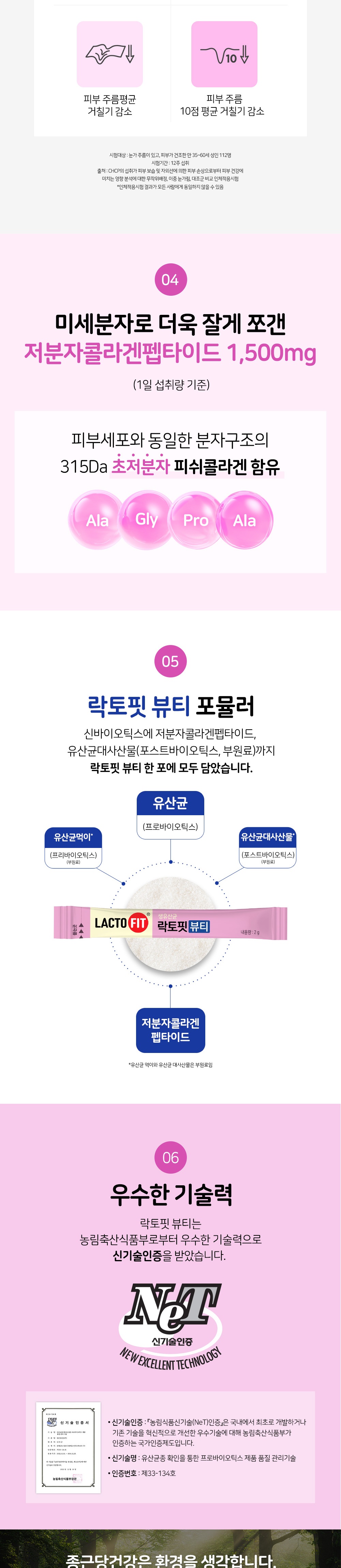 Lacto-Fit Beauty Collagen, sticks 2g x 60 sachets (120g)
