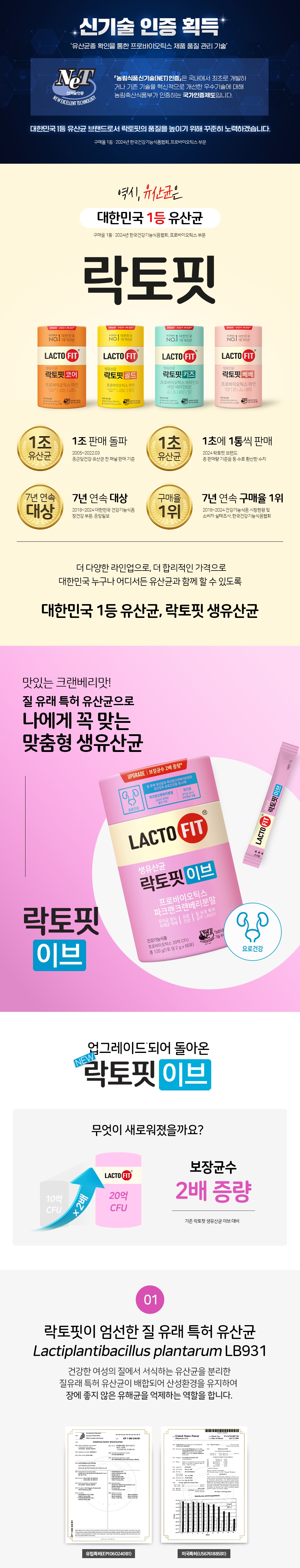 Lacto-Fit Eve Vaginal Probiotics, 3 packs of sticks (90-day supply)
