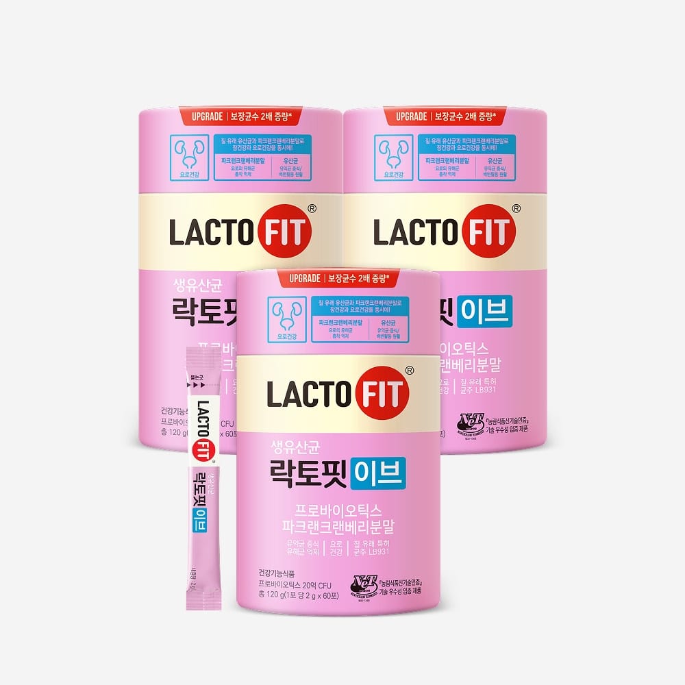 Lacto-Fit Ив вагинальные пробиотики, 3 упаковки палочек (90-дневный запас)
