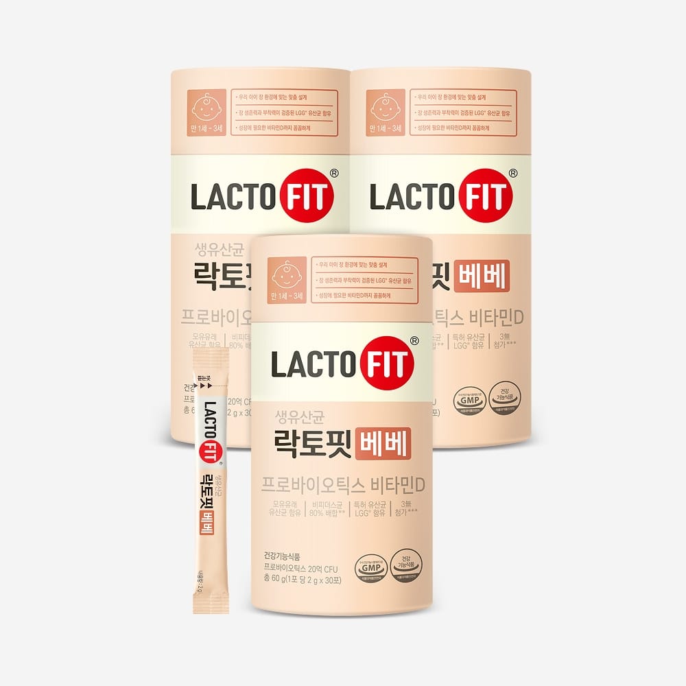 Lacto-Fit Детские пробиотики в стиках, 90 стиков, 3 упаковки