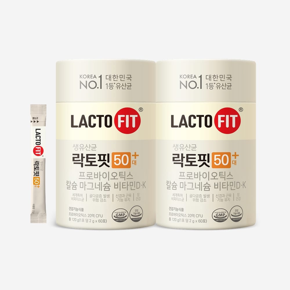 Lacto-Fit 50+ пробиотик в стиках, 2 колбы (60 дней)