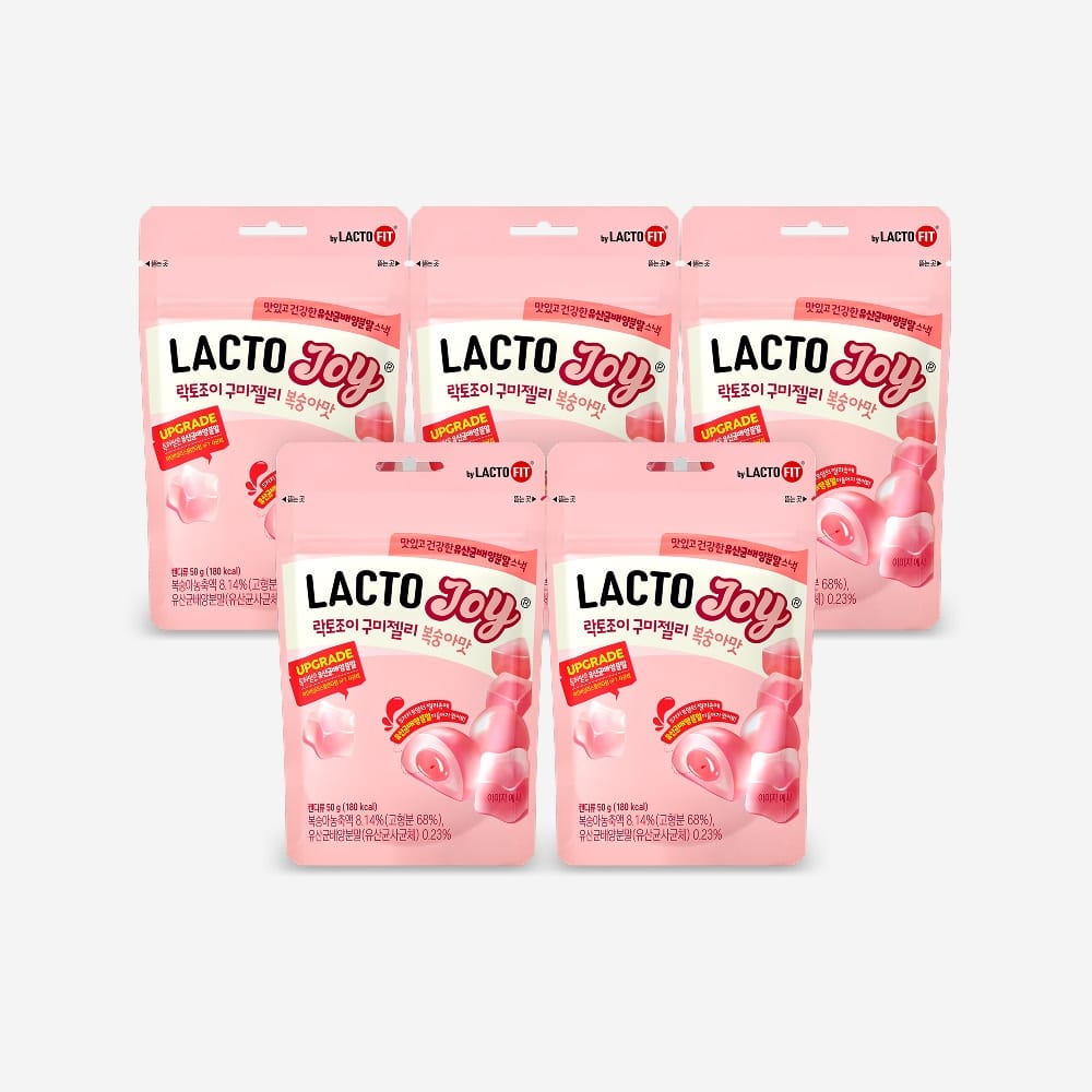 Lacto-Fit Lacto Joy жевательные конфеты со вкусом персика, 5 палочек (250 г)