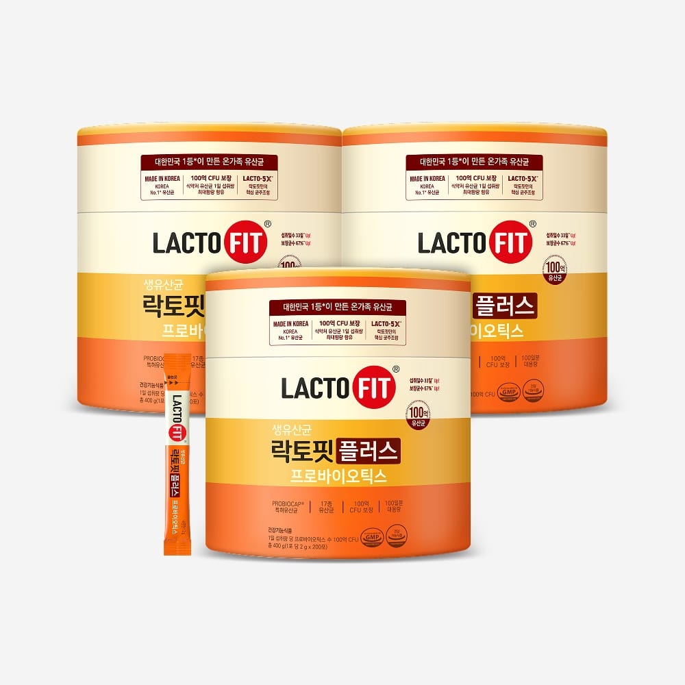 Lacto-Fit Plus Пробиотики, стики, 3 упаковки