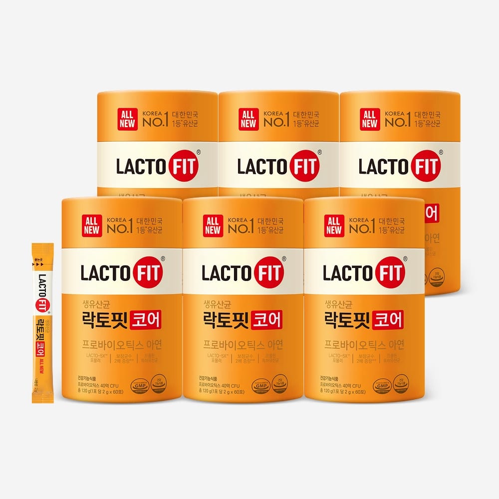 Lacto-Fit Про-биотики Core в стиках, 6 упаковок (360 дней)