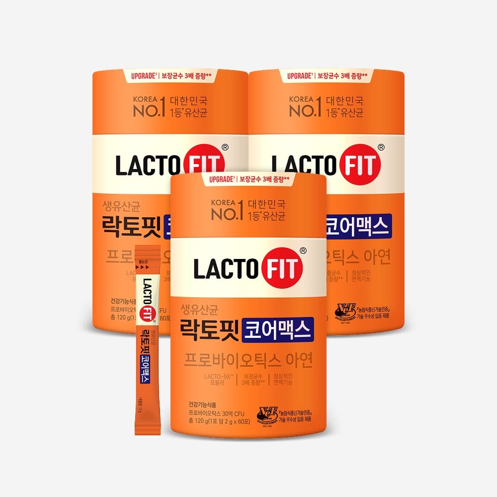 Lacto-Fit КореМакс Пробиотики, 3 банки, 180 палочек