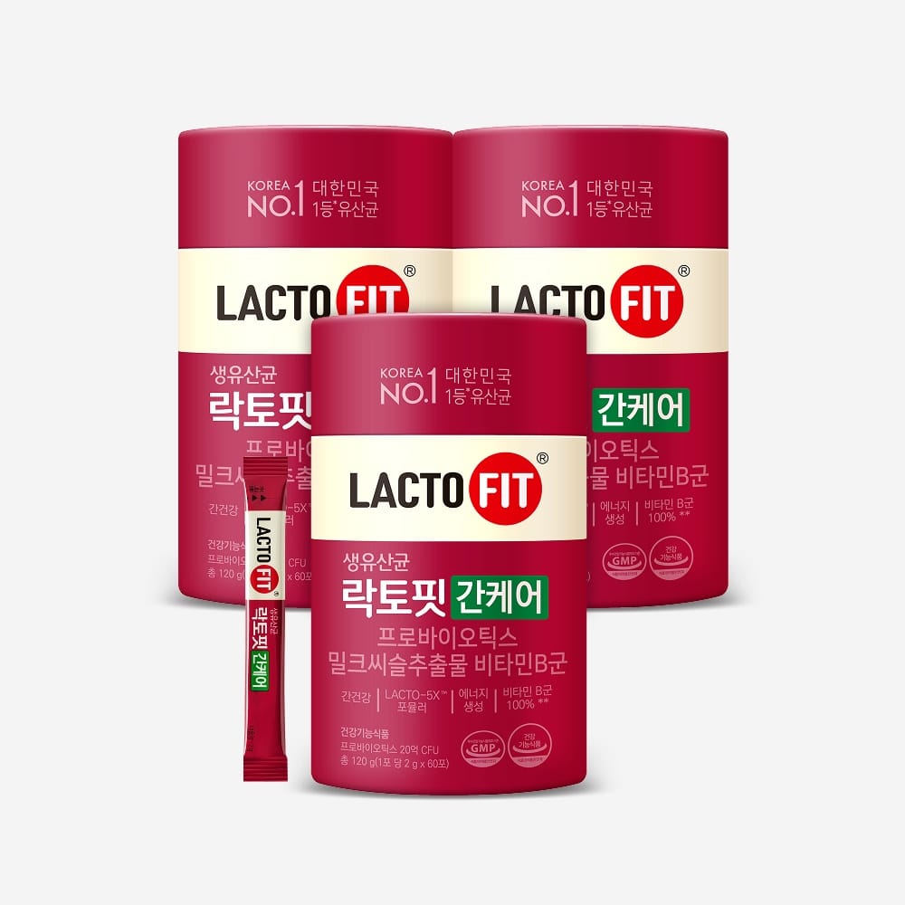 Lacto-Fit Печень & желудок одновременный уход пробиотик, 3 банки (90 дней)