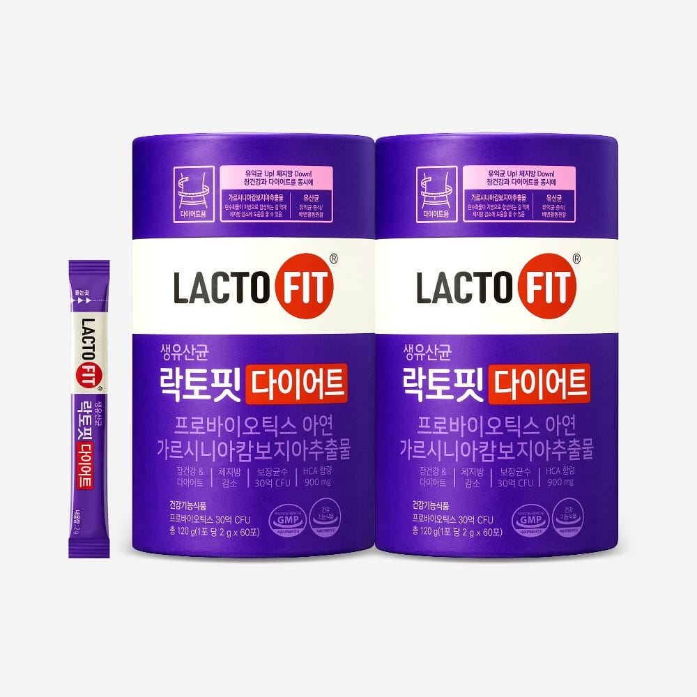 Lacto-Fit диетический порошок в стиках, курс на 60 дней, 2 упаковки