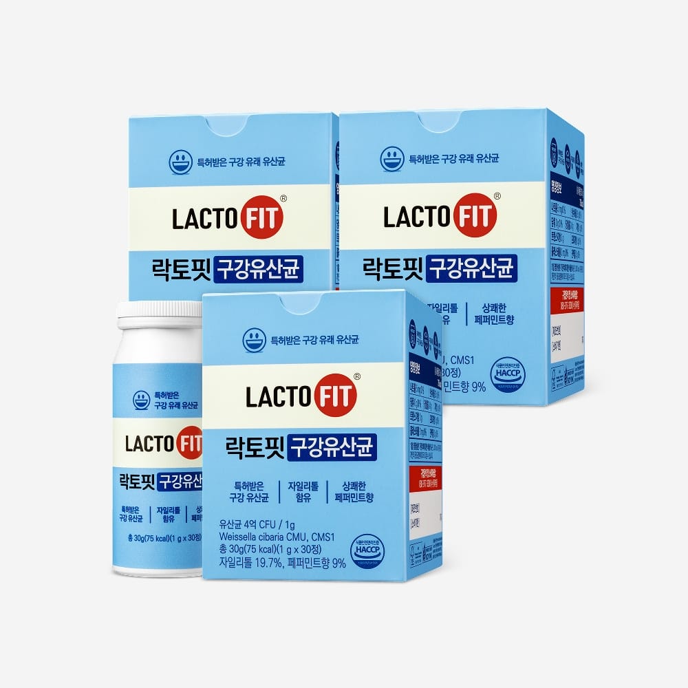 Lacto-Fit Пробиотик для полости рта, 3 банки (90 дней)