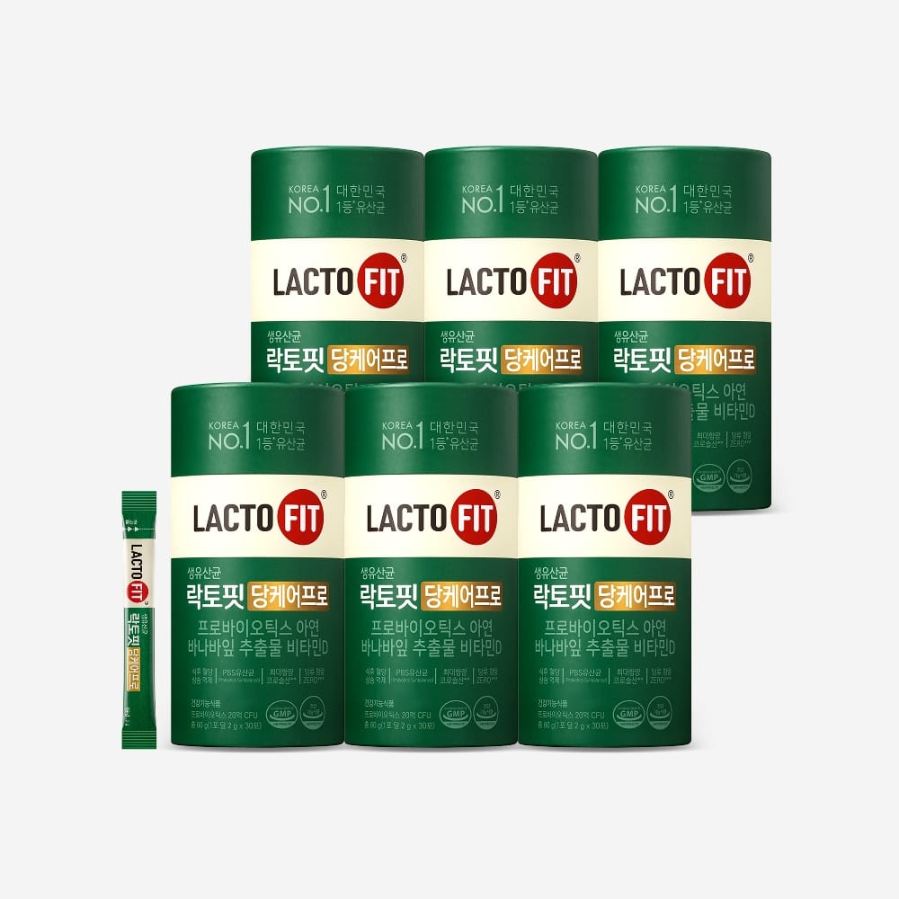 Lacto-Fit Sugar Care Pro, 6 упаковок палочек, 180 дней