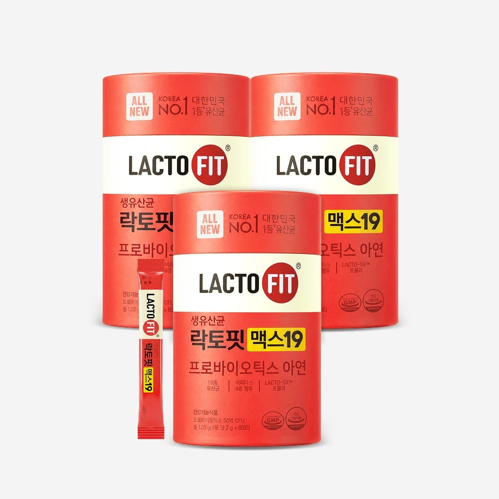 Lacto-Fit Max19 пробиотические стики, 19 штаммов, 3 упаковки (180 порций)