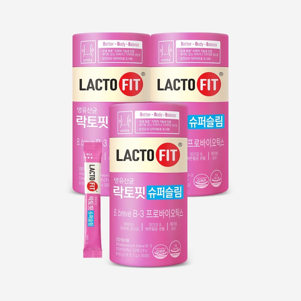 Lacto-Fit Супер Слим, 3 баночки палочек (90 дней)