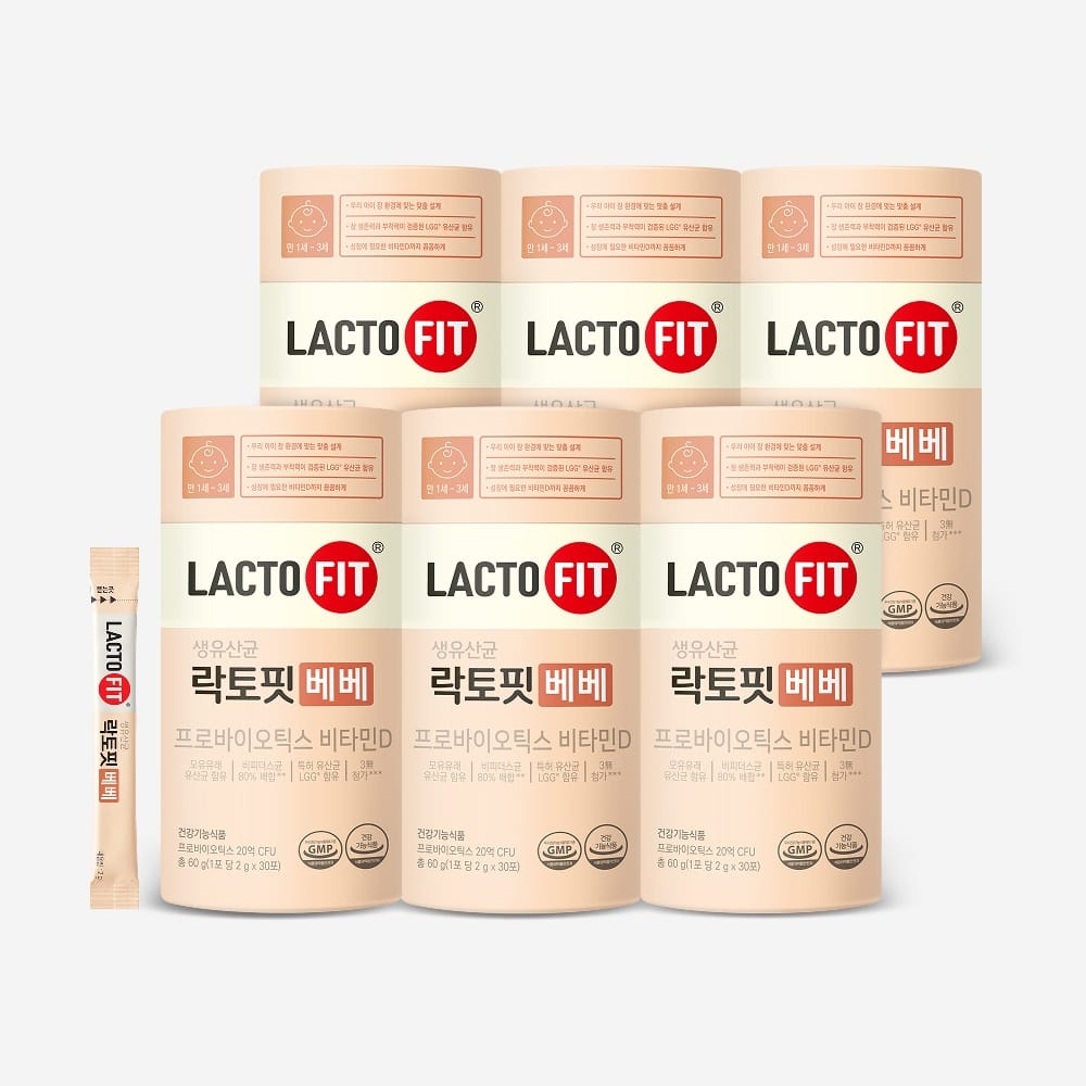 Lacto-Fit Детские пробиотики, 6 упаковок × 180 стиков