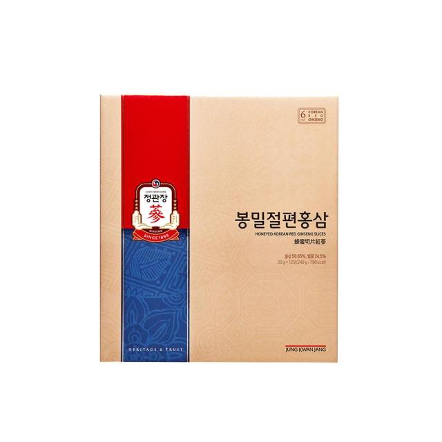 Cheong Kwan Jang Медовые ломтики красного женьшеня, 12 стиков