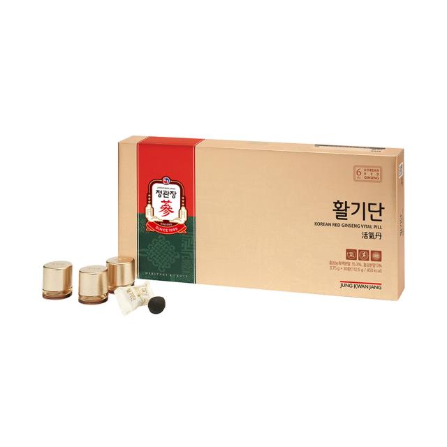 Cheong Kwan Jang Женьшень травяные пилюли, 30 дней, 30 шт