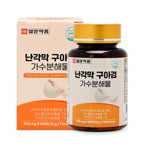 Il-Yang Pharm Гидролизат гуаровой камеди из скорлупы яйца 500 мг, 60 таблеток