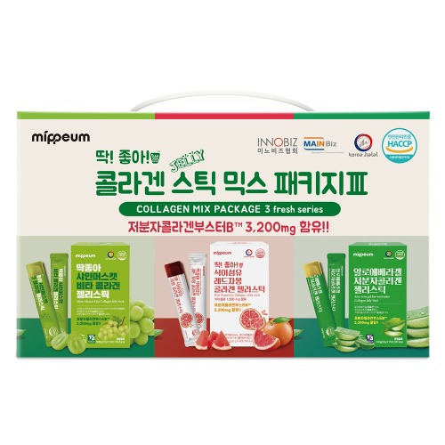 Mippeum Коллаген Jelly Sticks Fresh Series Mix, 20g x 45 стиков