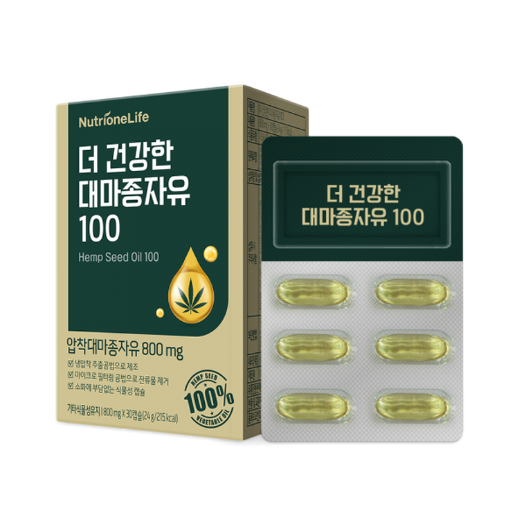 Nutrione Масло семян конопли, 30 капсул