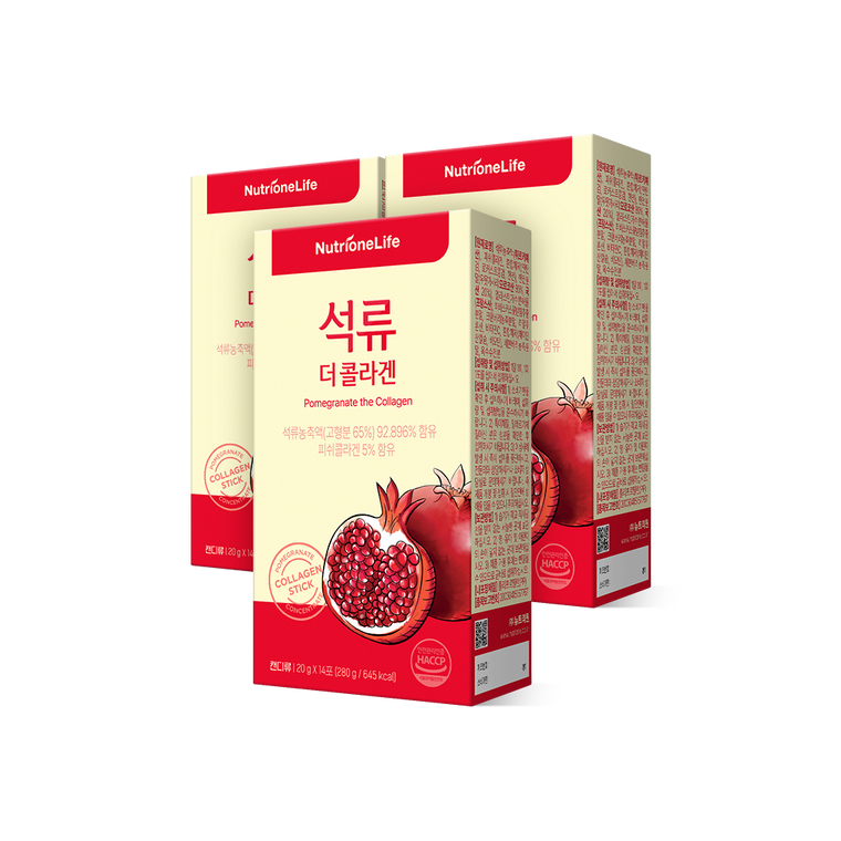 Nutrione Гранат с коллагеном, стики, 42 порции (3 упаковки)