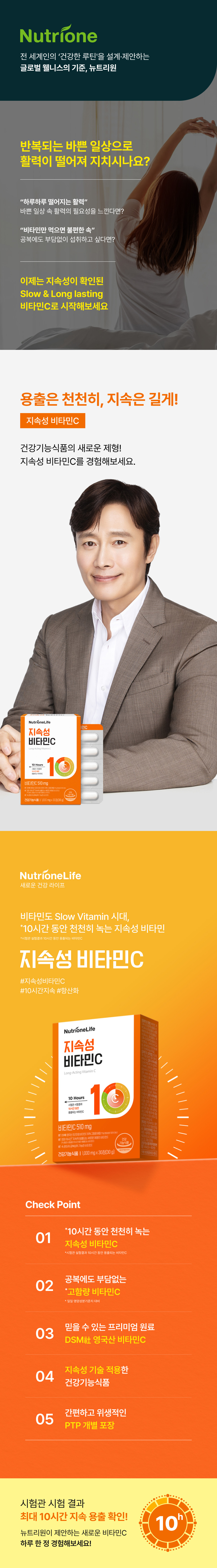 Nutrione Sustained-Release Vitamin C, 1000mg, 30 tablets, 1 month supply