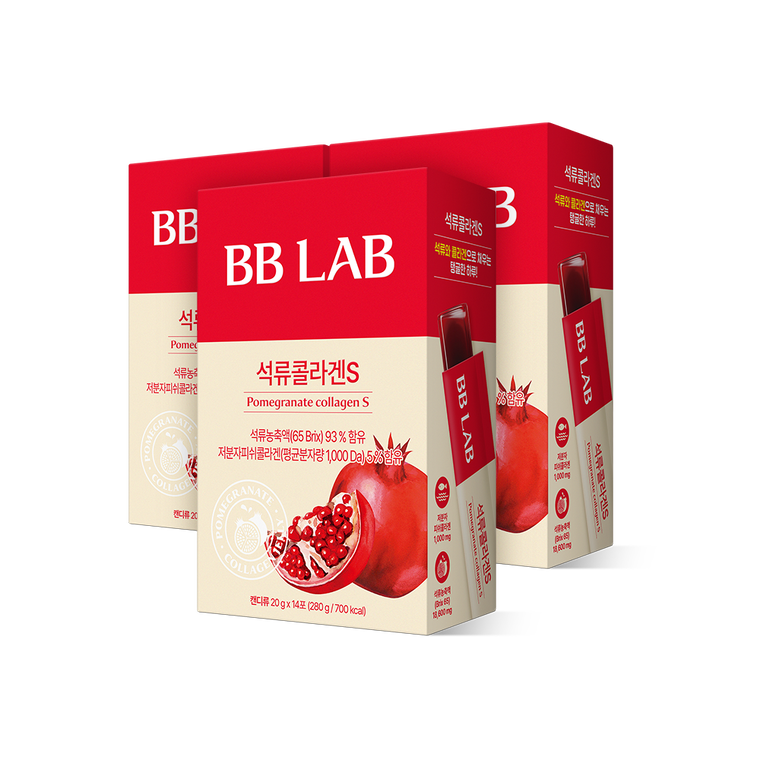 Nutrione Гранатовый коллаген S, желе в стиках, 3 упаковки × 14 шт.