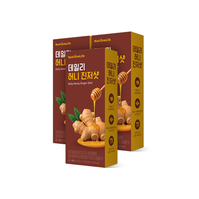 Nutrione Ежедневный медово-имбирный напиток, 30 стиков, 3 упаковки
