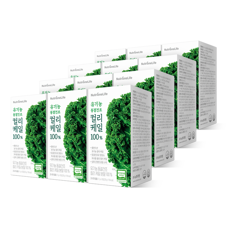 Nutrione Органический сублимированный кейл порошок, 12 упаковок