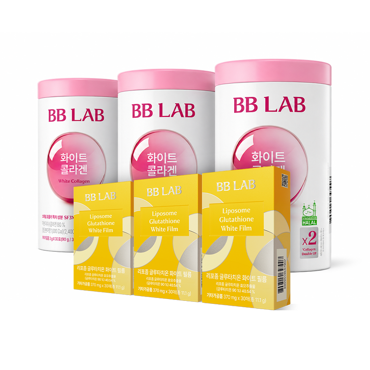 Nutrione Белый коллаген + глутатион красоты плёнки, 6 стиков, 3-месячный курс