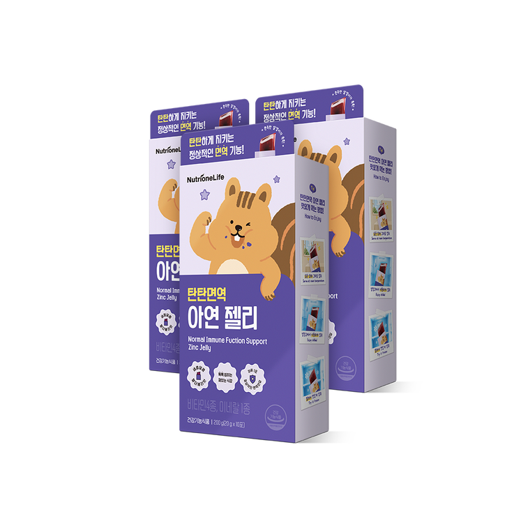 Nutrione Детское желе для иммунитета с цинком, 3 упаковки х 10 стиков, 30 дней