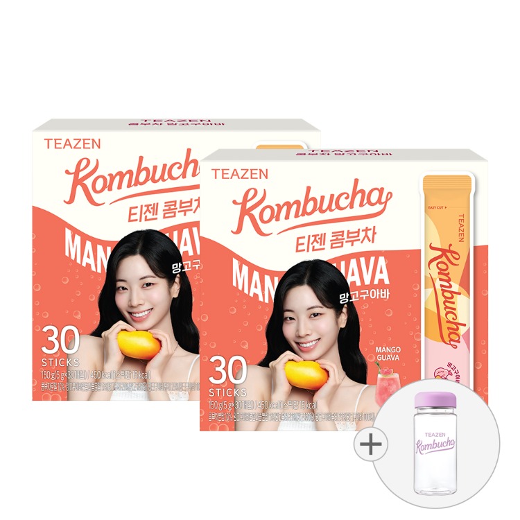 Teazen Комбуча Манго Гуава, 30 палочек × 2 коробки