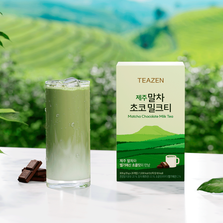 Teazen Матча-шоколадный молочный чай Jeju, 20 стиков