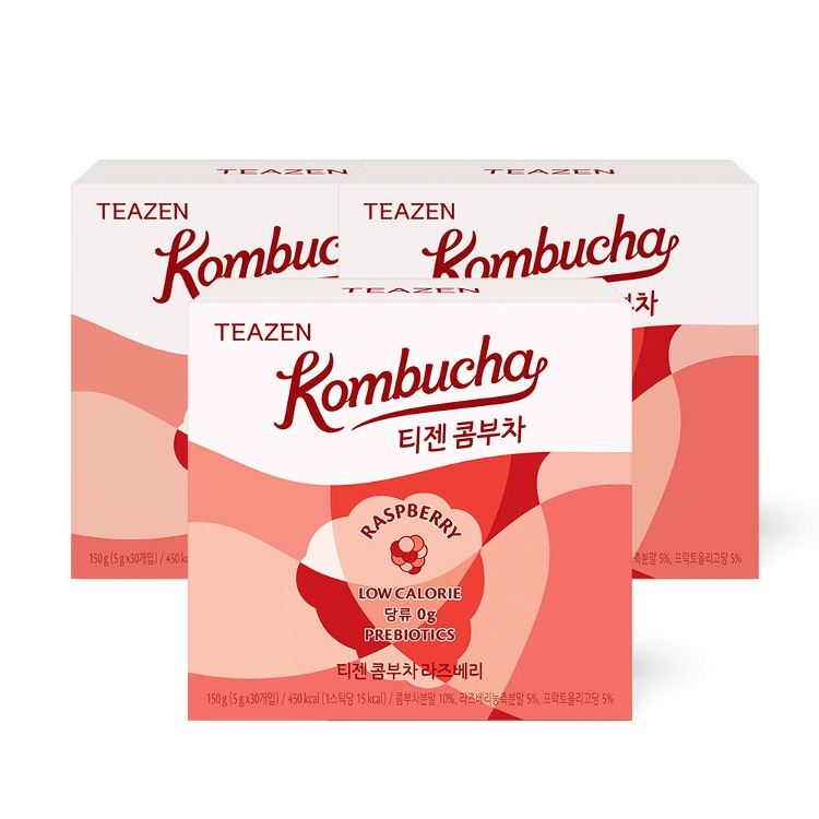 Teazen Комбуча Малина, 30 стиков, 3 упаковки