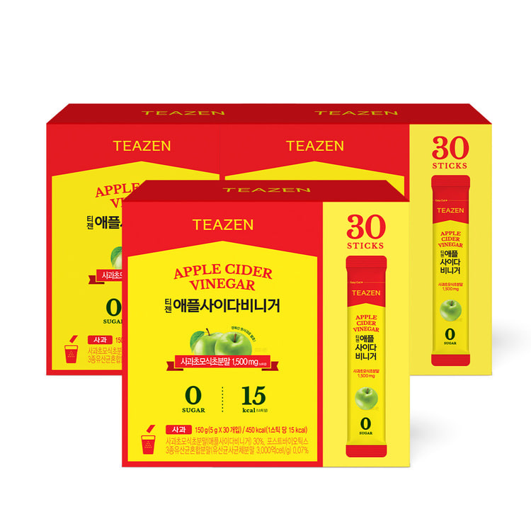 Teazen Яблочный уксус Original, 30 стиков, 3 упаковки