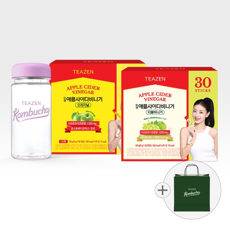 Teazen Яблочный уксус, 60 стиков микс