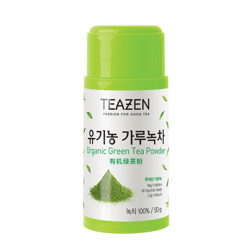 Teazen органический порошок матча зеленого чая, банка 50г