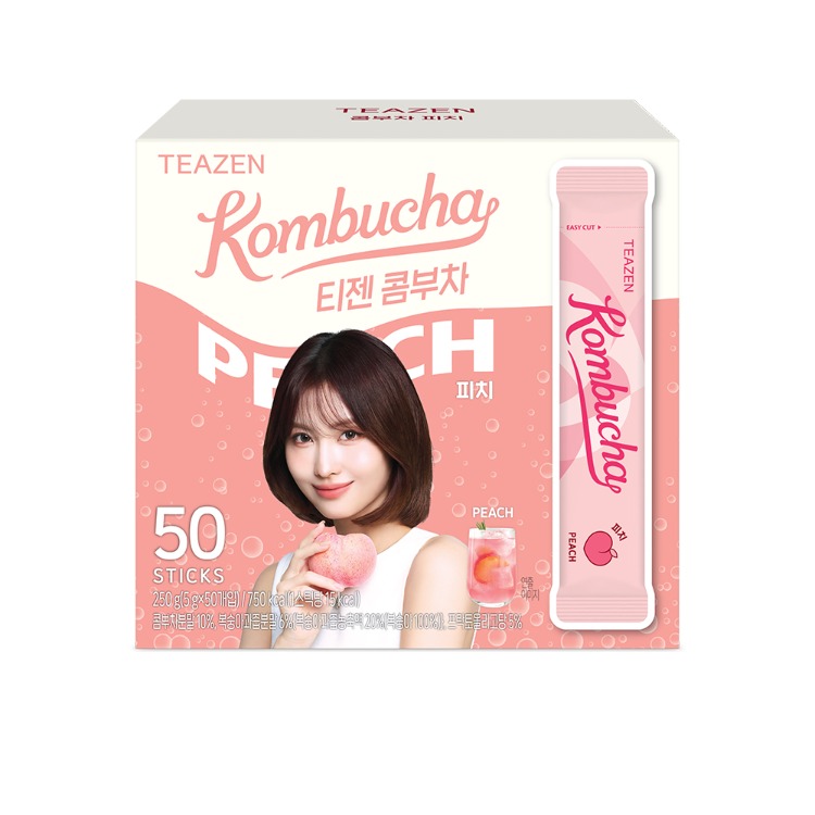 Teazen Комбуча персик, 50 стиков