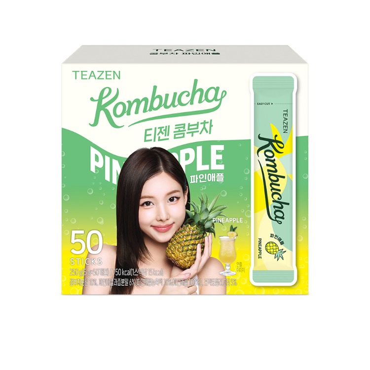 Teazen Kombucha Pineapple, 50 sticks