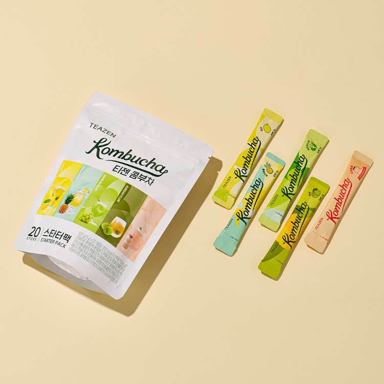Teazen Набор для начинающих Kombucha Микс, 20 стиков