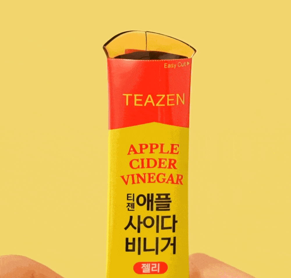 Teazen Apple Cider Vinegar Jelly, 14 sticks × 4 packs