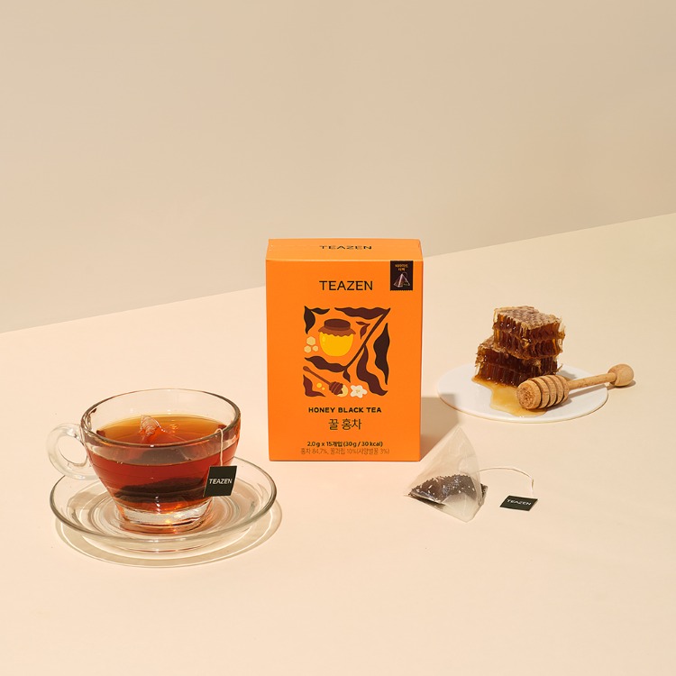 Teazen Мёд чёрный чай, 15 чайных пакетиков