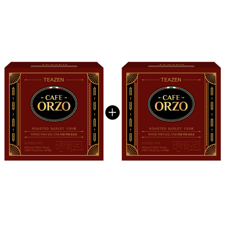 Teazen Cafe Orzo ячменный напиток, 40 стиков, 2 упаковки