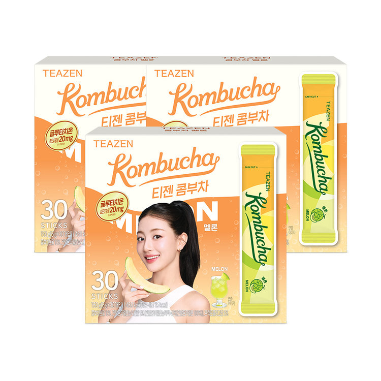 Teazen Комбуча дыня, 30 стиков, 3 упаковки