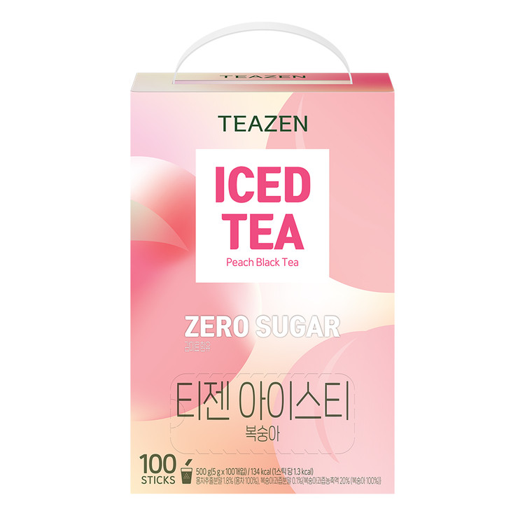 Teazen Чай со льдом Персик без сахара, 100 стиков