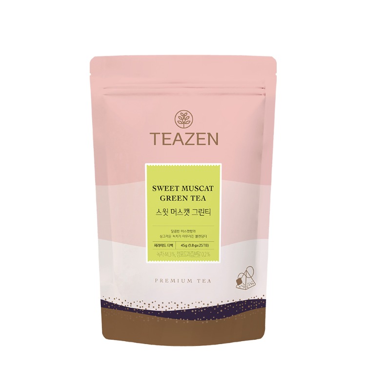 Teazen Сладкий мускат зелёный чай, 25 чайных пакетиков