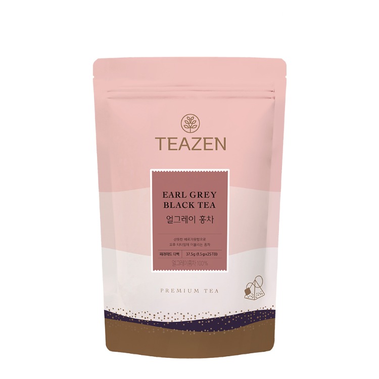 Teazen чёрный чай Earl Grey, 25 чайных пакетиков